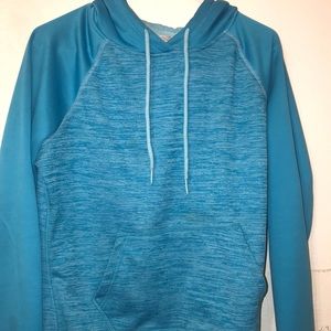 Blue pull over hoodie